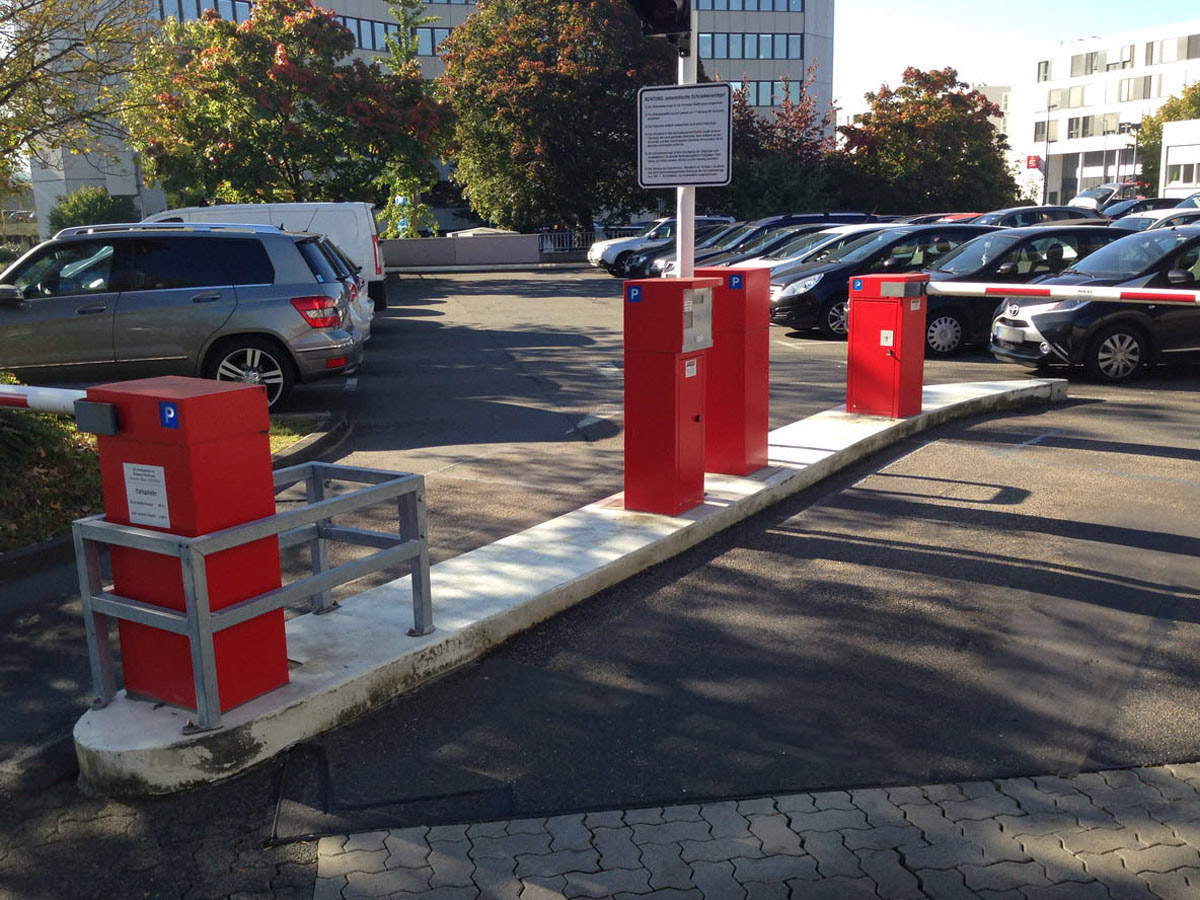 EC Schrankensystem Parkplatz
